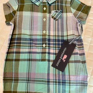 Infant size 3-6 months Vineyard Vines  Plaid Romper/Onesie. Blue,Purple,Green.
